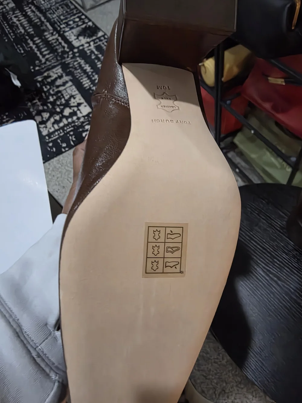 New Tory Burch Brown Leather Knee-High Boots